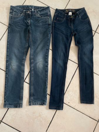 2 C&A stretch Jeans Gr.140👧🏻