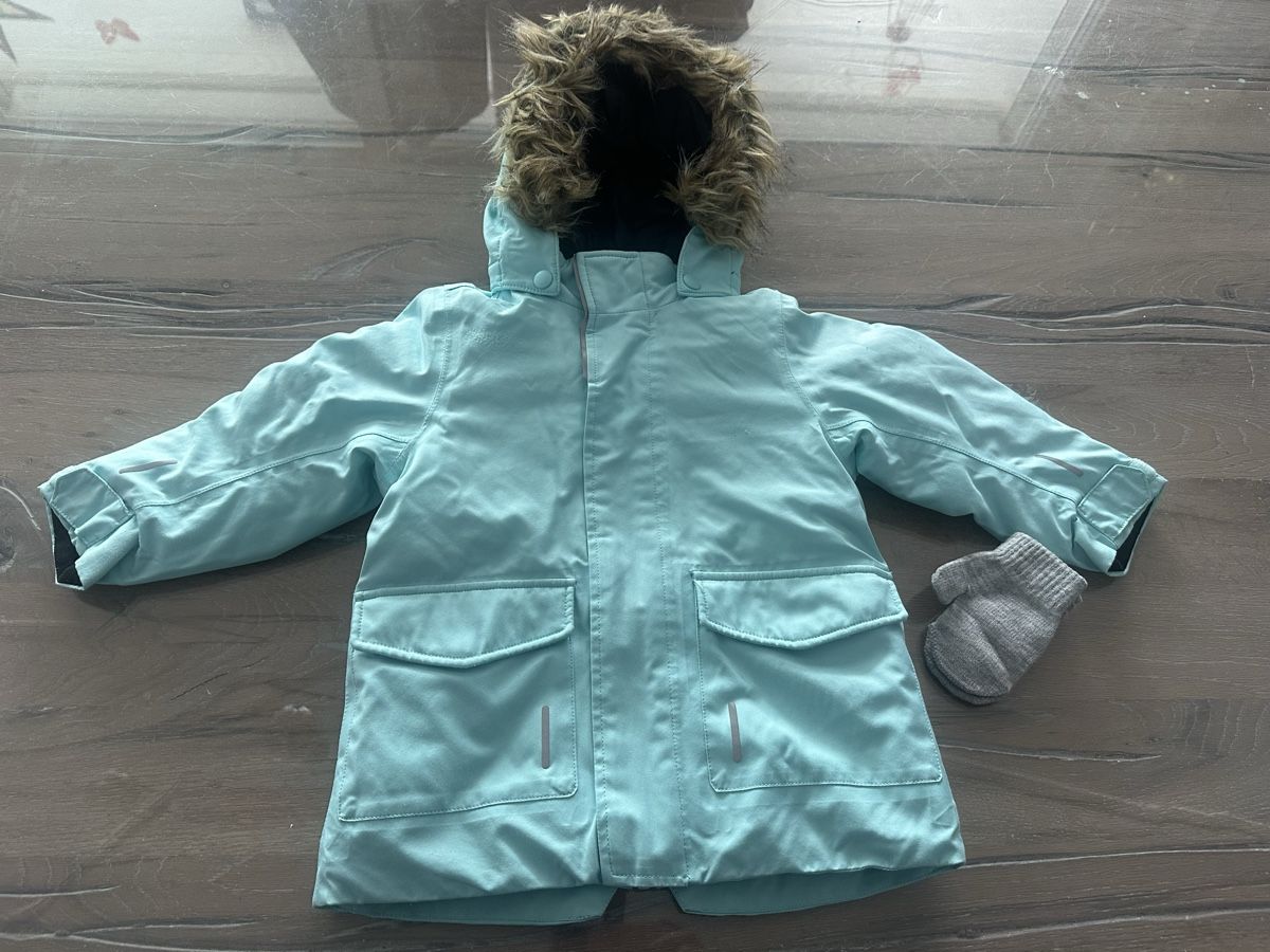 Reima Jacken & Mäntel: Winterjacke Reima Gr 86 mint + Handschuhe grau – Gebraucht aus Safenwil von Whoopie1