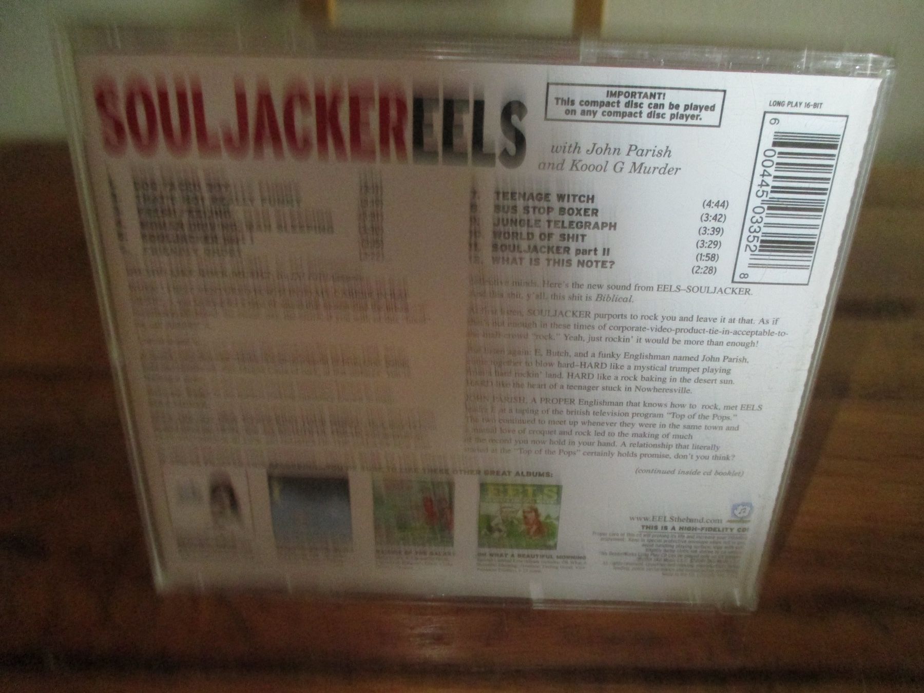 CD: EELS Souljacker CD – Usato da Monthey venduto da blackcat45 2