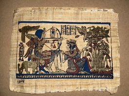 Dipinto su papiro egiziano