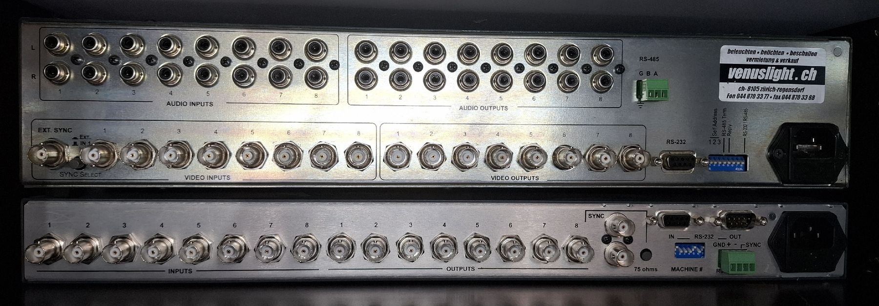 Kramer Console di mixaggio: Kramer VS-828 und VS-88V Matrix Switcher – Usato da Watt venduto da Gubrist 1