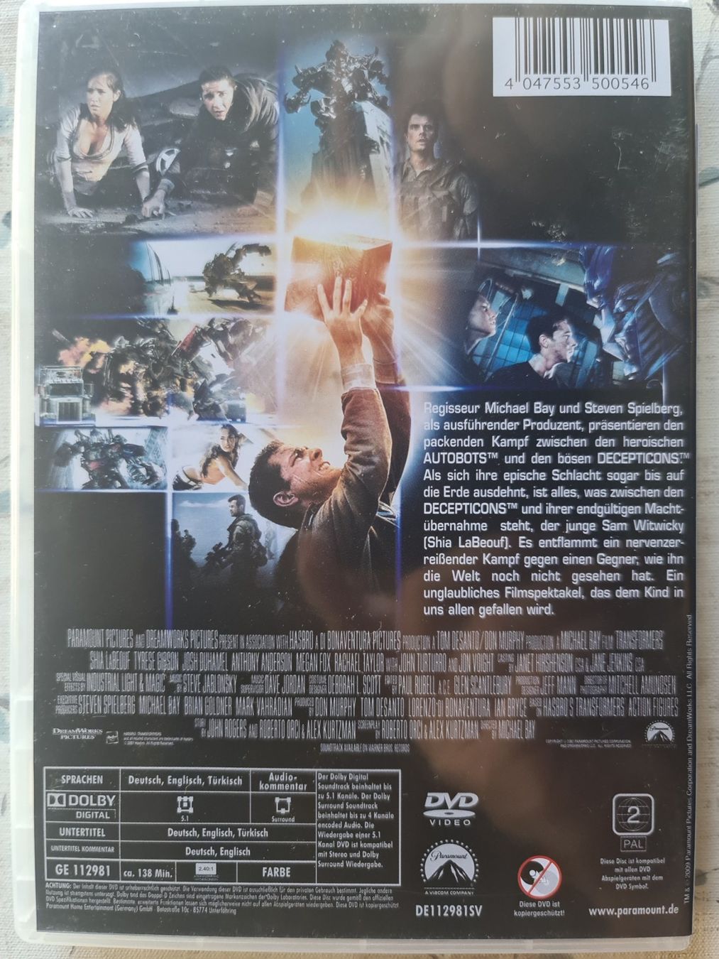 Tutti i DVDs: Transformers DVD, Dolby Digital, guter Zustand – Usato da Dintikon venduto da Vexi 1