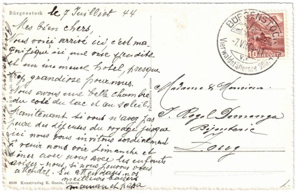 Cartoline postali: Bürgenstock - Panorama – Usato da Binningen venduto da Mountainrider 1