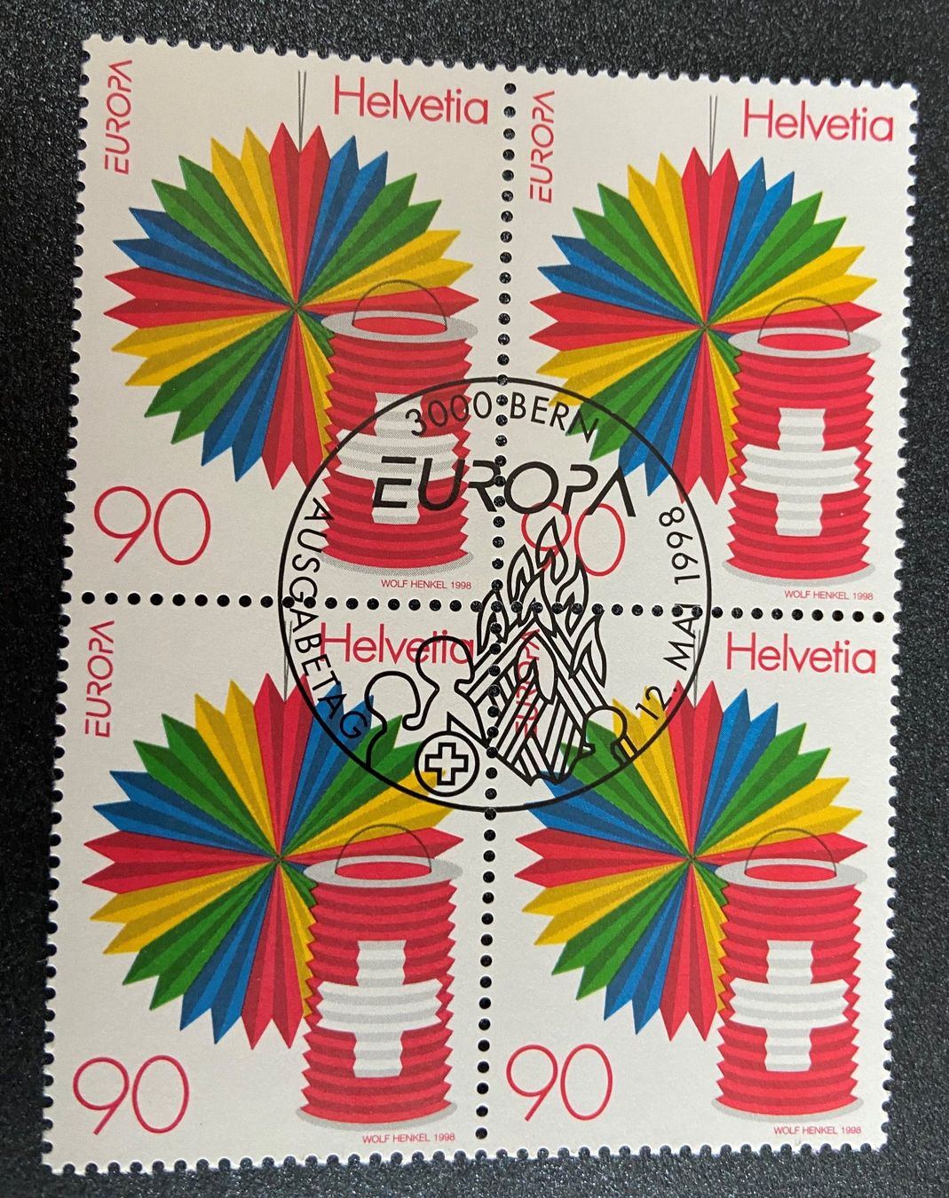 Tutti i francobolli: Lot Freimarken ET 4er Blöcke 1998 / 2003 – Usato da Böckten venduto da Hansi36