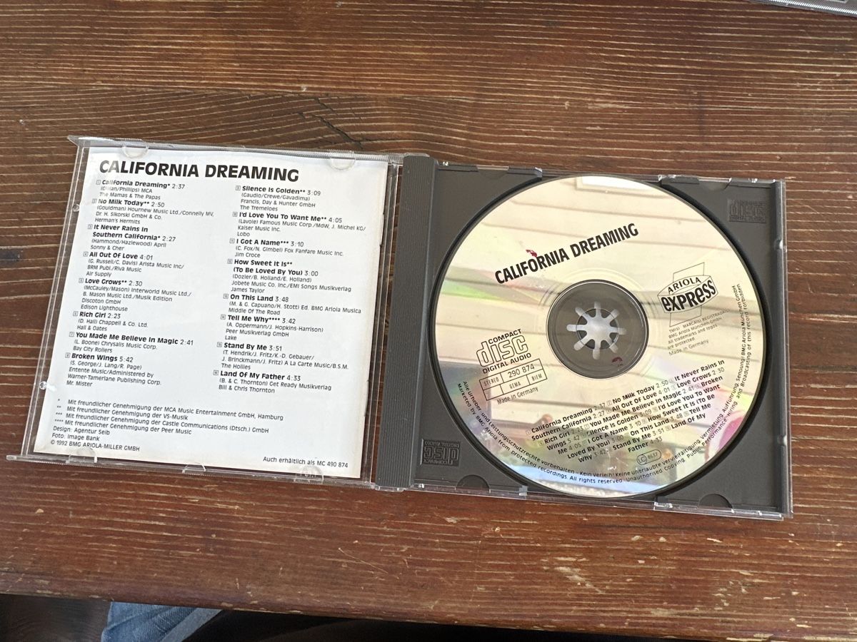 CDs: CD California Dreaming Ariola Express Sampler gut – Gebraucht aus Berikon von Rueegg4 2