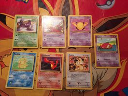 7 Pokemon Karten Team Rocket Set gebraucht guter Zustand