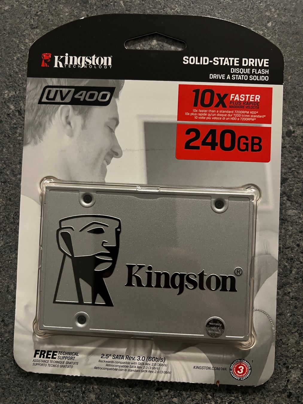 Kingston Dischi rigidi: Kingston uv400 SSD240Gb – Nuovo e nell'imballaggio originale da Staufen venduto da Feederboy