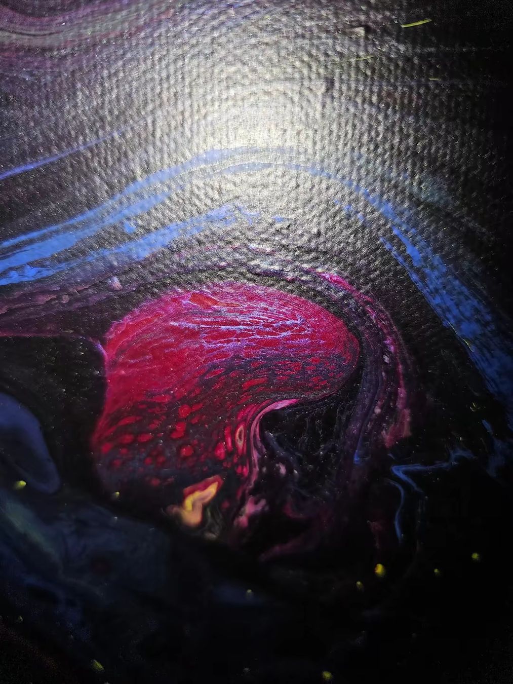 Gemälde: Abstraktes Bild von mir gemalt 1mx70 mystical depth – Neu und originalverpackt aus Zürich von Melossoap 8