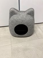 Panier ou lit pour chat en forme de tête de chat