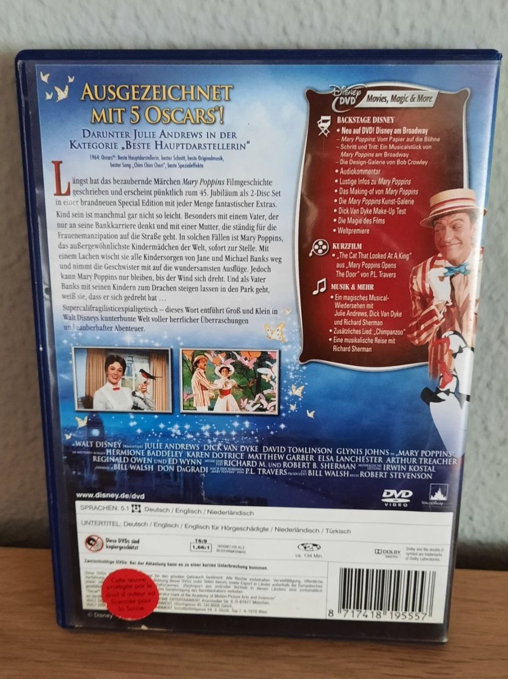 Tutti i DVDs: ***Mary Poppins*** DVD Disney – Usato da Wädenswil venduto da H2H_Secondhandshop 1