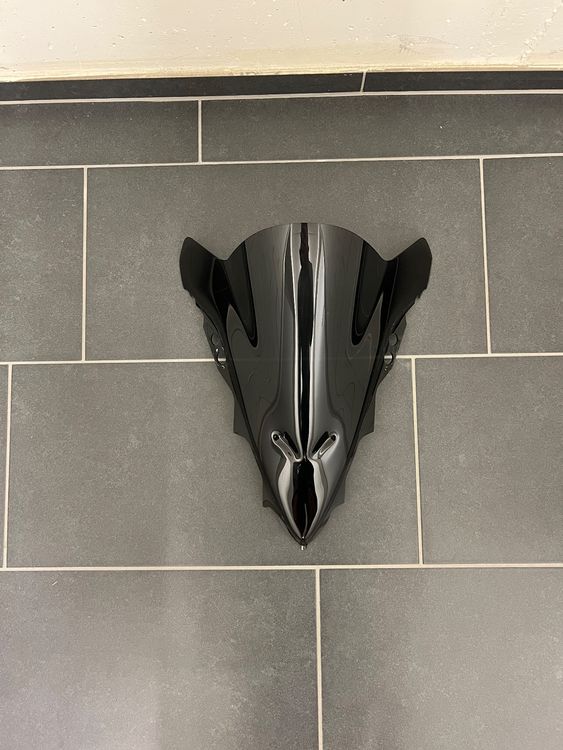 Windschild Für Yamaha XV 1100/125 Virago & Andere Cruiser – Schwarzer Metallrahmen, Leicht Montierbar