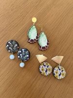 Handgemachte Ohrringe – Set mit 3 Paaren