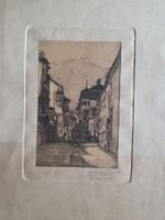 Radierung Litho Innsbruck Hermann Hubacher um 1900