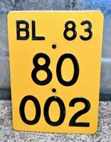 Mofanummer BL 83 TÖFFLINUMMER 80002
