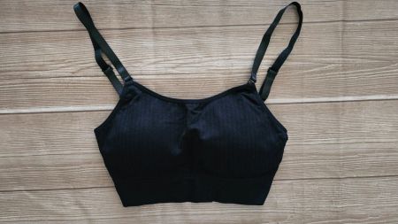 Seamless Bralette / Crop Top - XS/S - Rippstruktur
