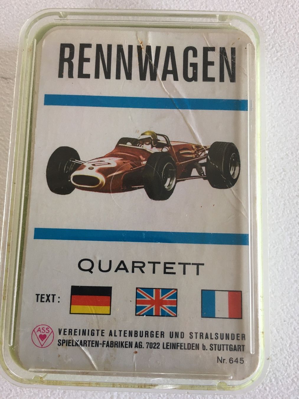 Giocattoli: Quartett Rennwagen – Usato da Grellingen venduto da Toyhamster