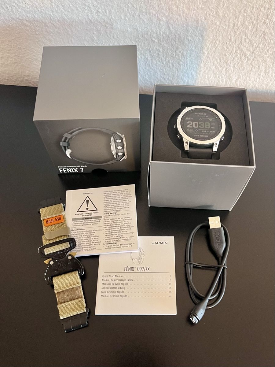 Garmin Smartwatch: Garmin Fenix 7 + bracelet tactique  – Usato da Pieterlen venduto da tom_8d86 4