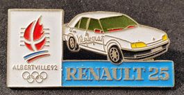 L831B  Pin Renault 25 Olympiade Olympic Games Albertville 92