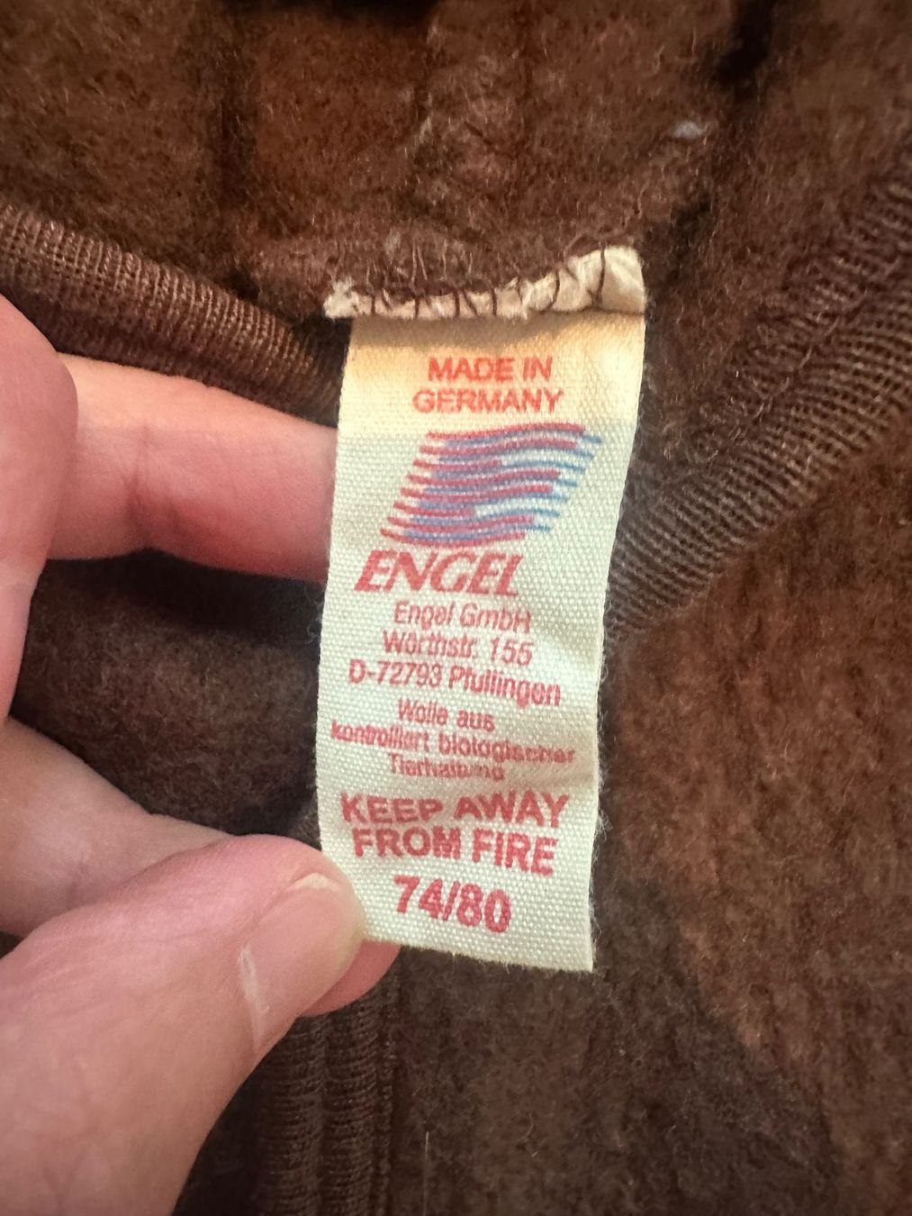 Completi: Engel Wollfleece Overall 78/80 Braun – Usato da Zürich venduto da ninayntema 1