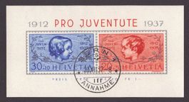 1937 J81I/J84I Bloc Pro Juventute ⦿ ET (100.-)
