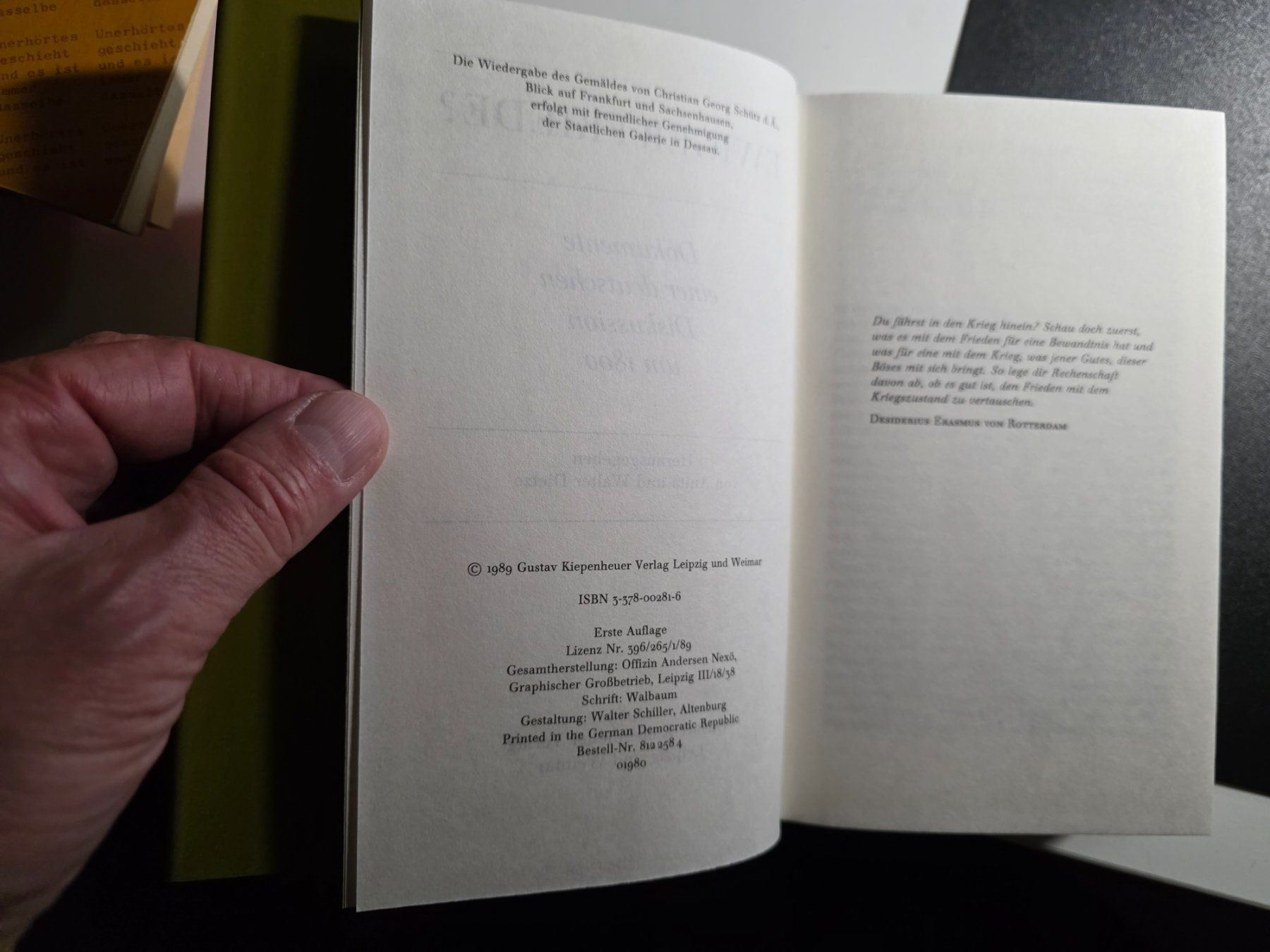 Libri: Ewiger Friede? - Dokumente der dt. Diskussion um 1800 - 1989 – Usato da Walterswil BE venduto da Lonitti 2