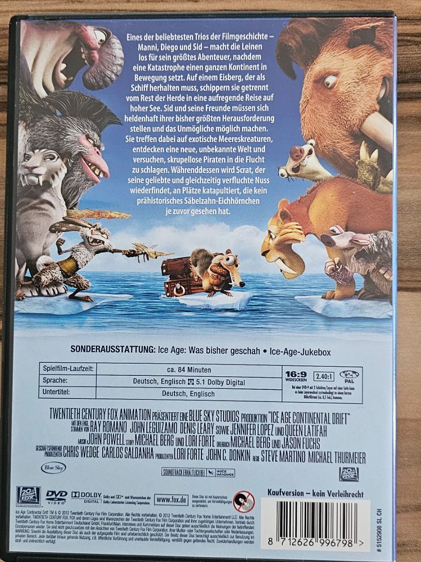 Tutti i DVDs: ICE AGE- /4 DVD-  SAMMLUNG – Usato da Geuensee venduto da jes_9xyk 1