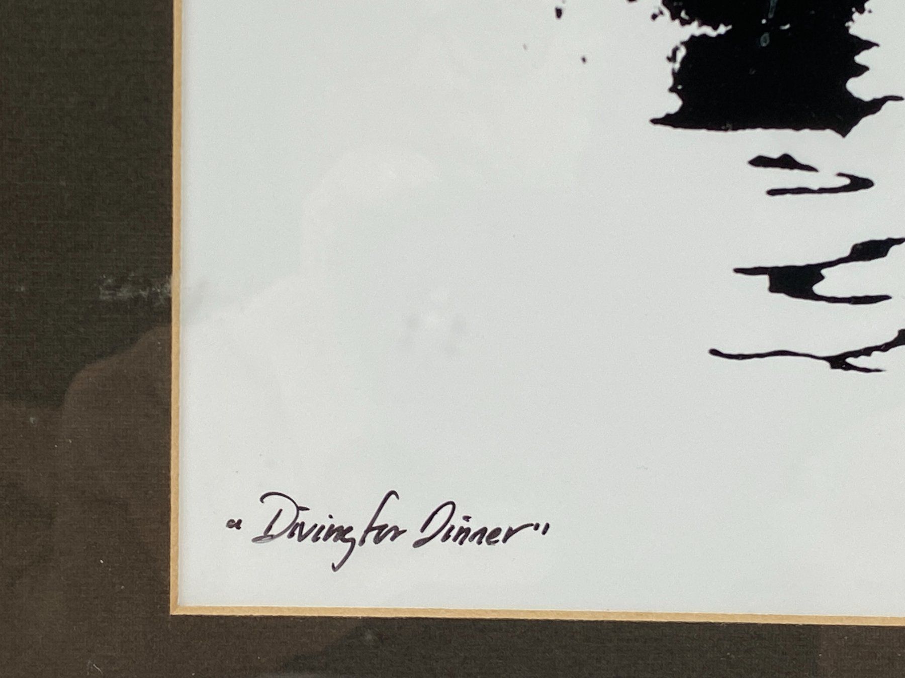 Posters & Illustrations: Robert Simmons Siebdruck Diving for Dinner, handsigniert, 82 – D'occasion à Volketswil par Artivo 2