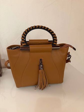 Lia Biassoni ital. fast neue Handtasche Umhängetasche braun