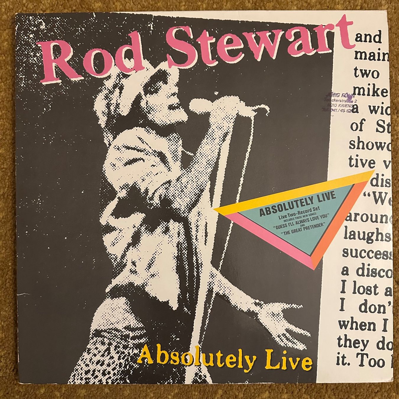 Dischi in vinile: 2LP - Rod Stewart – Absolutely Live – Usato da Breganzona venduto da Onairda75
