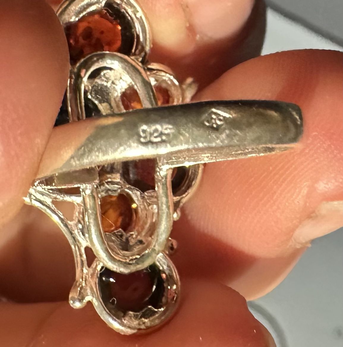 Ringe: Bague argent ambre pierres multiples – Gebraucht aus Plan-les-Ouates von aur_z5pj 5