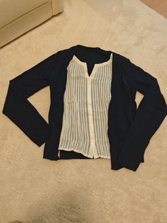 Comptoir des Cotonniers edler Wolle-Seide Cardigan Gr. S