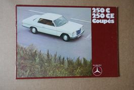 MERCEDES  250CE  ca 1970  Originalprospekt