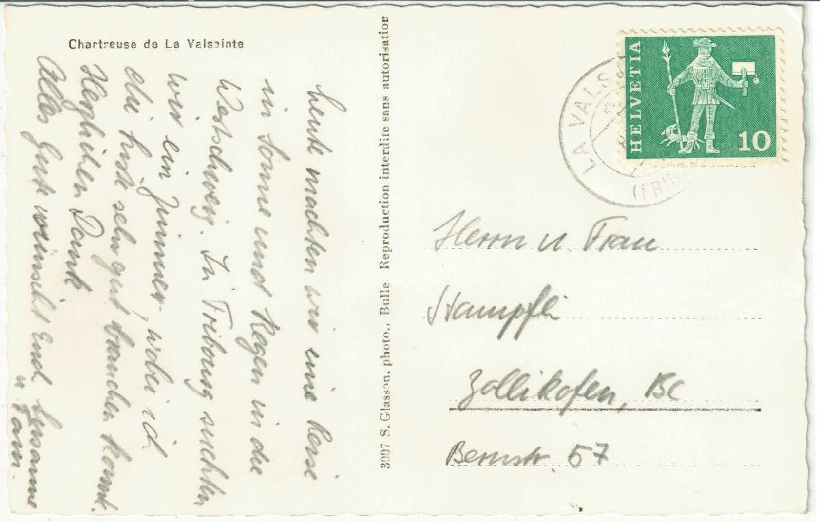 Ansichtskarten: Chartreuse de la Valsainte – Gebraucht aus Ettingen von Kartenplanet 1
