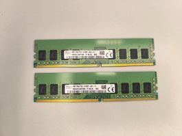2x 4 GB DDR4 RAM