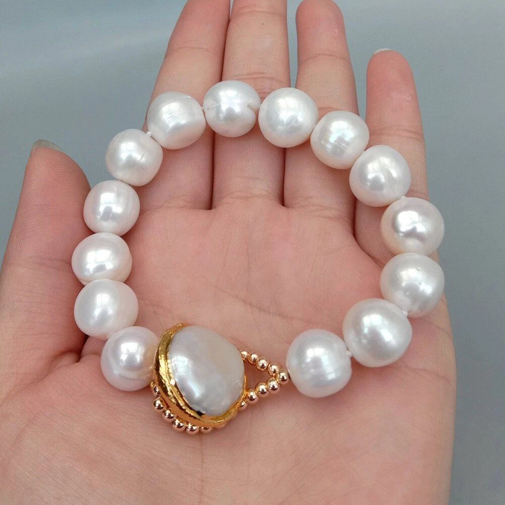 Bracciali & Braccialetti: Lua weiss Perlen Armband Perle 20.30 cm Bracelet Echt Vrai – Nuovo (secondo la descrizione) da Prilly venduto da ilyria73 3