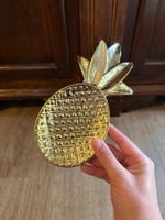 Bloomingville Deko Schale Ananas Gold Porzellan 9 x 18,5cm