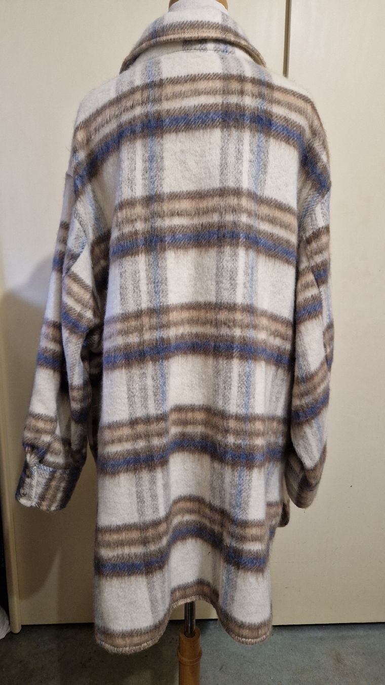 H&M Giacche: Beige-braun kariertes Woll-Shacket – Nuovo (secondo la descrizione) da Oberengstringen venduto da Sheera7 3