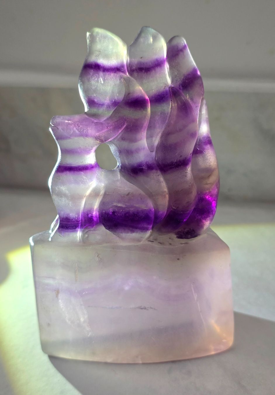 Minerali & Pietre curative: Fluorit Fuchs 365g – Nuovo e nell'imballaggio originale da Matzingen venduto da Shay_Crystalz