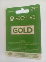 Geschenkkarte XBOX Live gold 25 CHF
