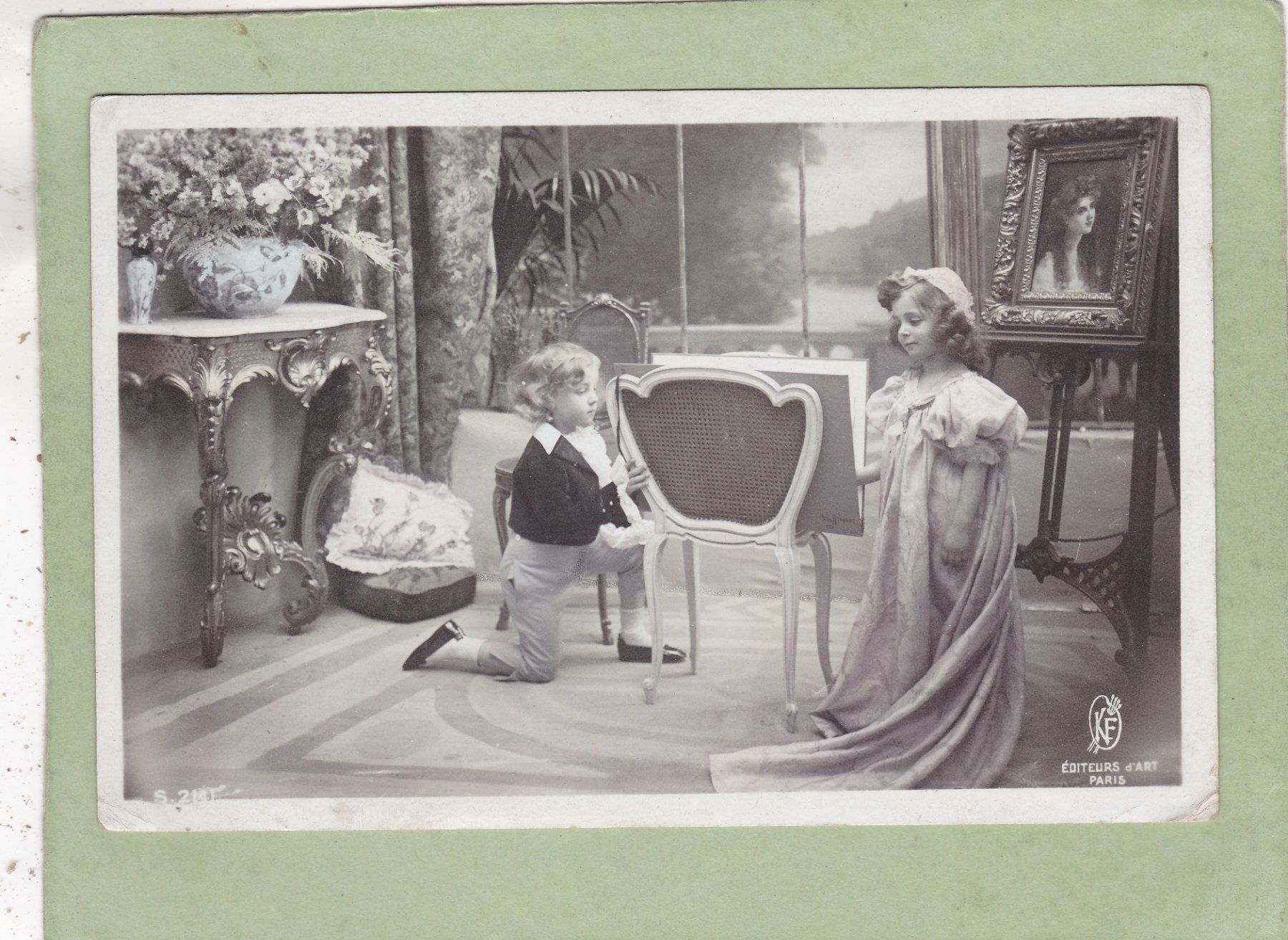 Cartoline postali: Kitsch Kinder 1908 – Usato da Herisau venduto da Lisegrat2008