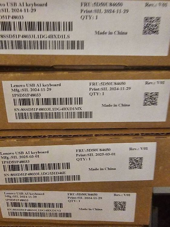 Lenovo Tastiere: Clavier filaire LENOVO neuf – Nuovo e nell'imballaggio originale da Ste-Croix venduto da gfamily