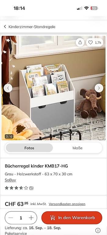 Scaffali: Bücherregal Kind – Usato da Bern venduto da amyfly