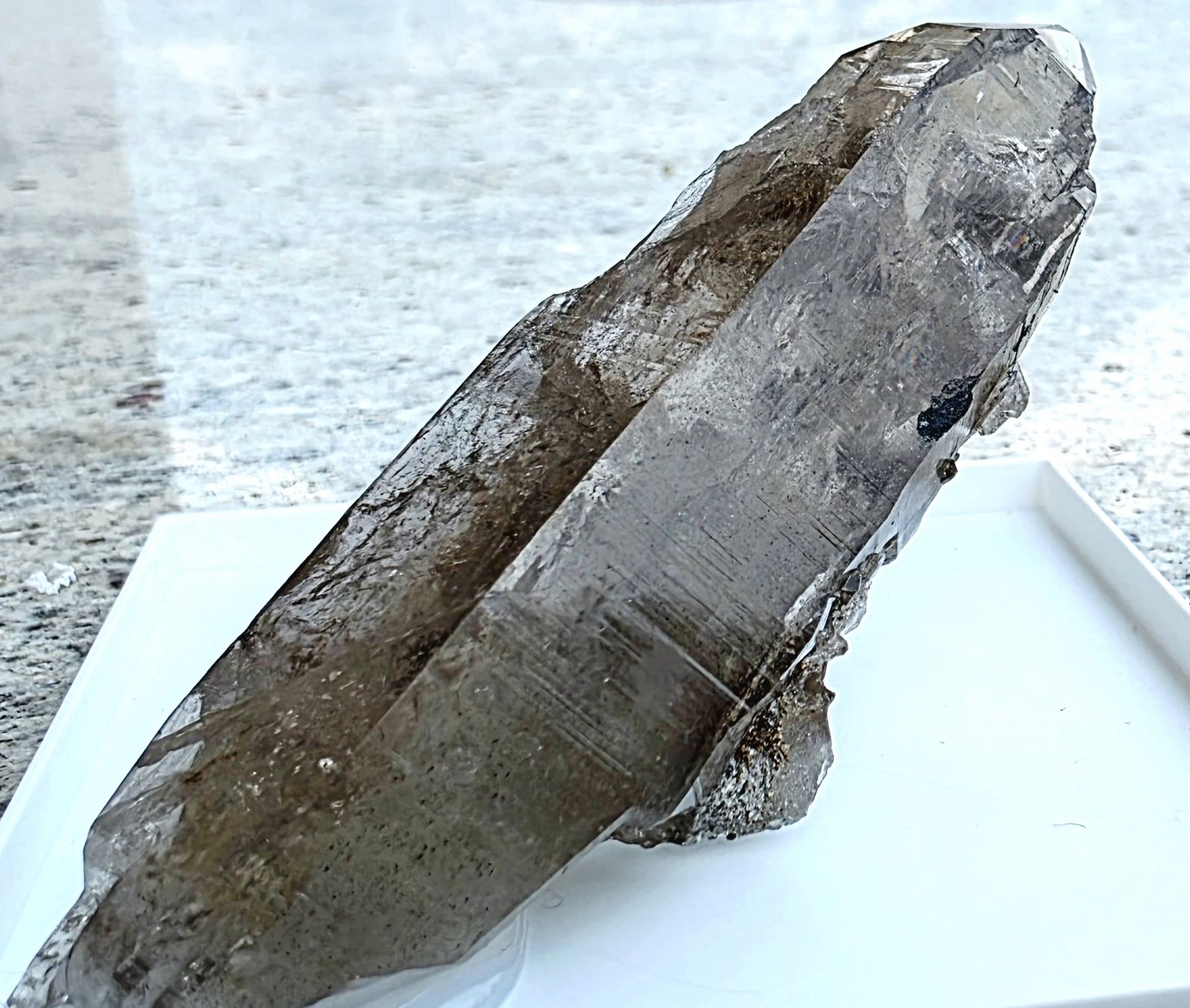 Mineralien & Heilsteine: Heller Rauchquarz mit Hämatit – Gebraucht aus Glis von nbu_65ys 4