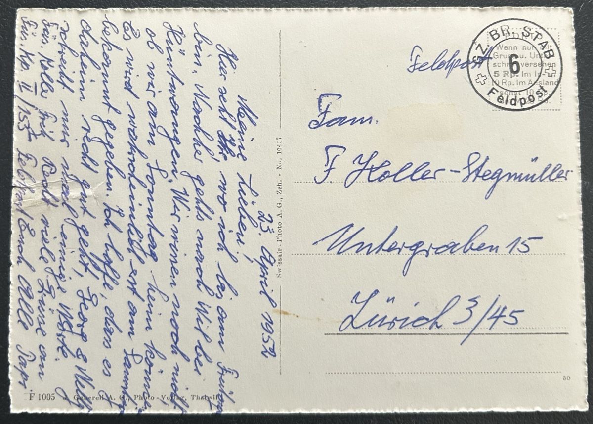 Cartoline postali: Flugaufnahme Andelfingen  – Usato da Horw venduto da Tellbub 1