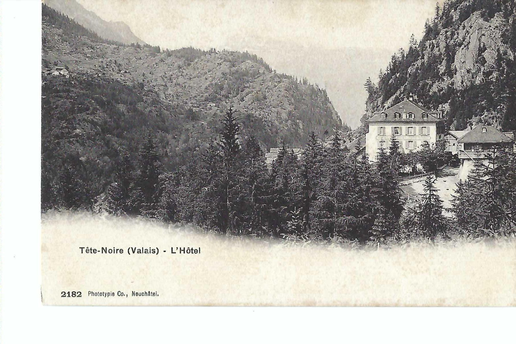 Cartoline postali: Tete-Noire Wallis Hotel – Usato da Thun venduto da 44wart
