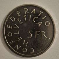 Pièce Suisse 5 Fr. 1975 - Hérédo Nostro Futurum
