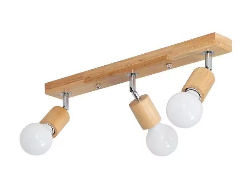 Lampadari & plafoniere: Holz Deckenstrahler 3 Flammig – Nuovo e nell'imballaggio originale da Geneve venduto da Titi2008