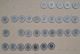 Monnaie Suisse CHF 1.00  1986 à 2017 / SS à SS+  V/sans 2002