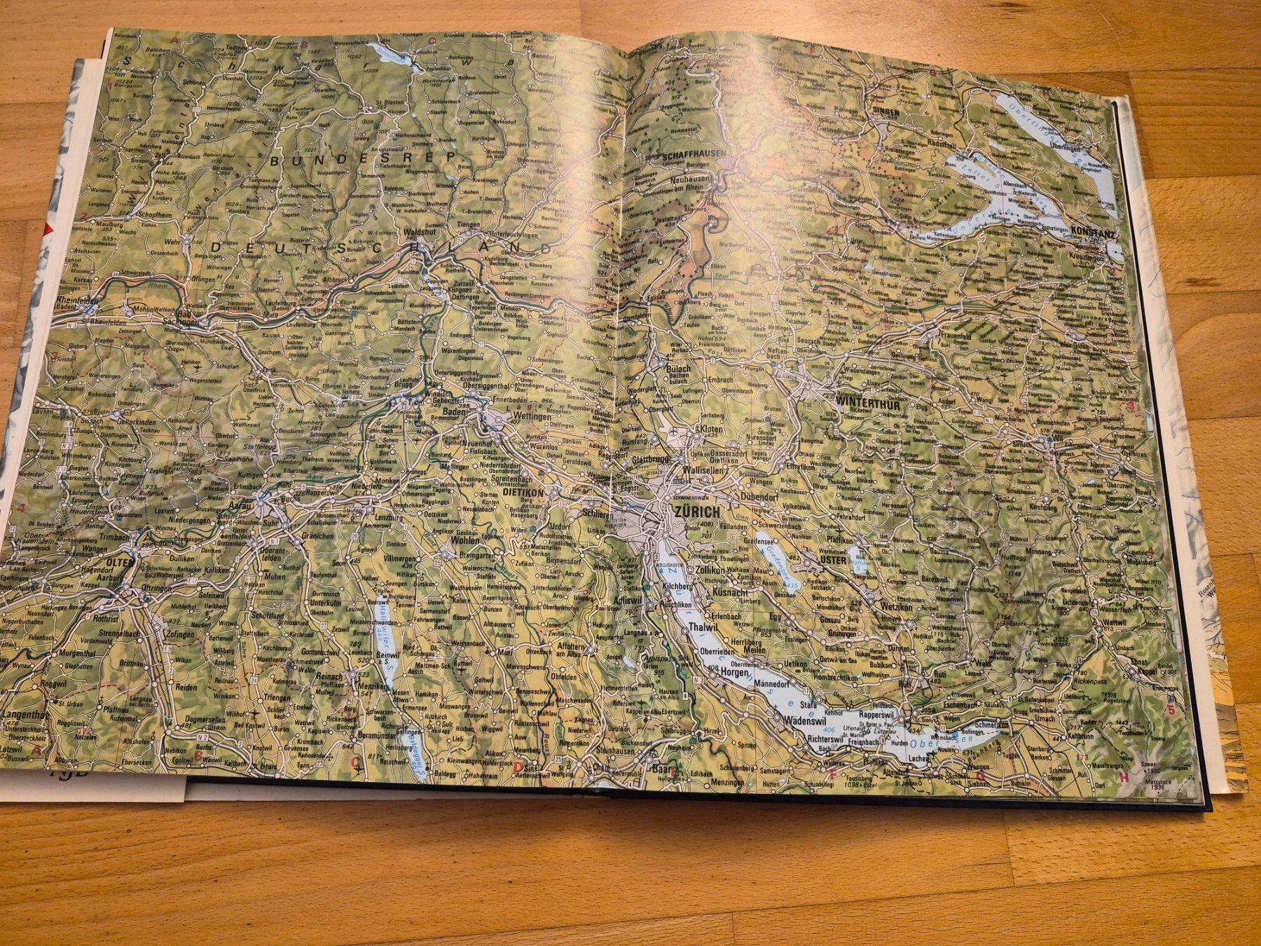 Libri: Der grosse Schweizer Atlas - Kümmerly & Frey - 1981 – Usato da Egg b. Zürich venduto da orwell1984 8