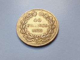 🇫🇷 🌔 ⚜️ France 40 Francs 1833. Gold .900. Louis Philippe